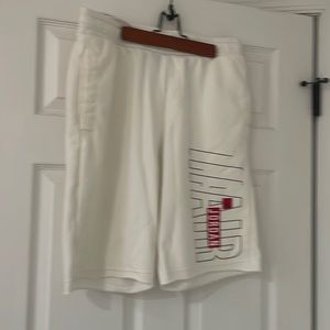Air Jordan White Men's Cotton Shorts - Size large